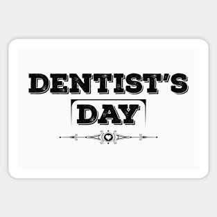 National Dentist’s Day Black Sticker